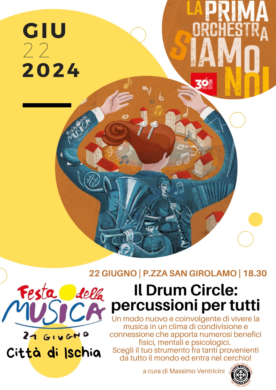 Festa della musica: drum circle percussioni per tutti