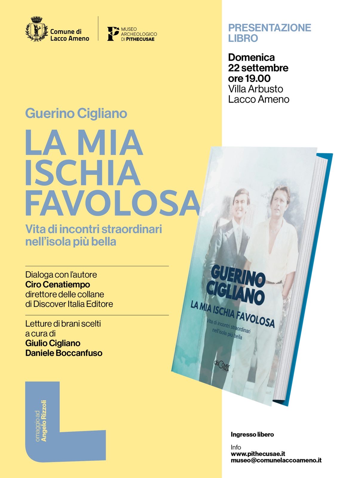 Presentazione del libro “La mia Ischia favolosa"