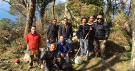 Cleaning the paths of Ischia